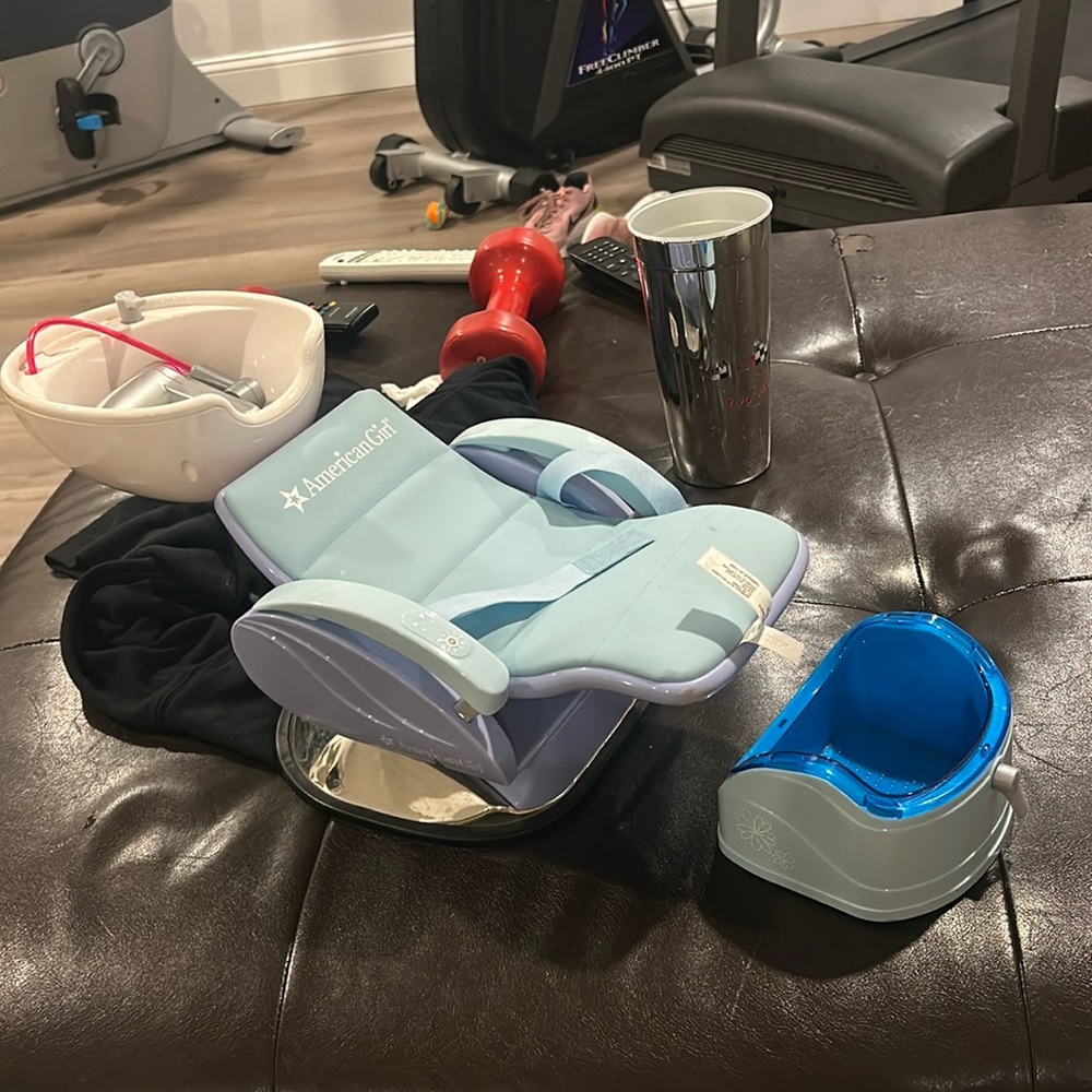 American Girl Doll Salon Chair with foot spa